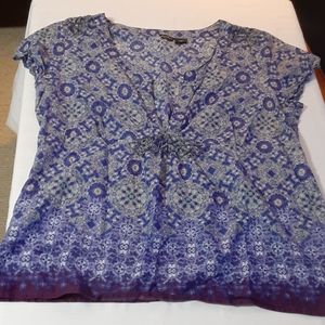 Eddie Bauer layering deep v summer top xl